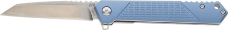 Schrade 1159320 Inert EDC Folder 3.25" Wharncliffe Part Serrated Satin AUS-10A Stainless Blade Blue Aluminum Handle