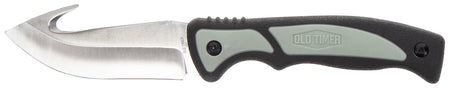 Old Timer Trail Boss 1137138 Fixed 3.70" Gut Hook Stainless Blade TPE Handle Includes Sheath