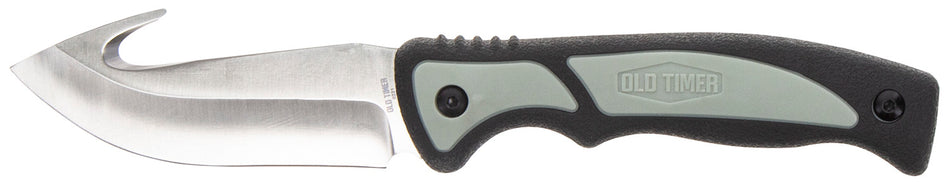 Old Timer Trail Boss 1137138 Fixed 3.70" Gut Hook Stainless Blade TPE Handle Includes Sheath