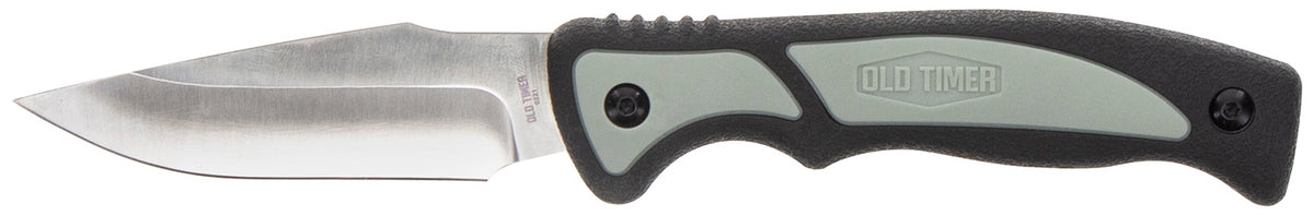 Old Timer Trail Boss 1137140 Fixed 3.70" Caper Blade Stainless Steel 5.25" TPE Handle and Sheath