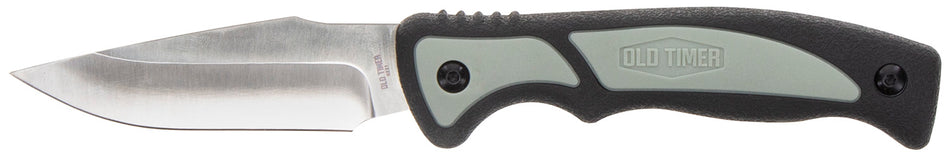 Old Timer Trail Boss 1137140 Fixed 3.70" Caper Blade Stainless Steel 5.25" TPE Handle and Sheath