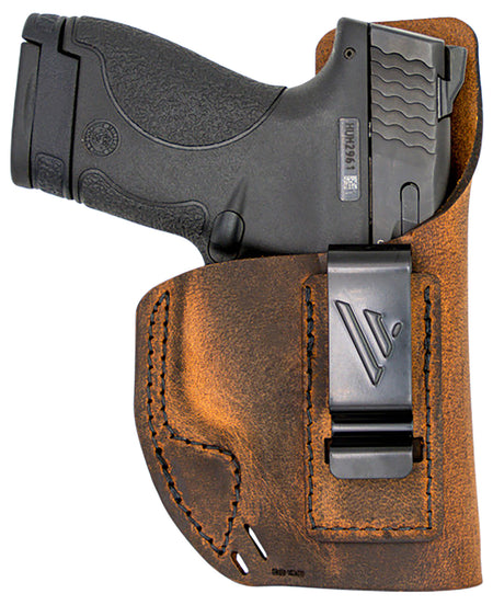 Versacarry 32103 Element IWB Brown Leather Belt Clip Holster Size 03