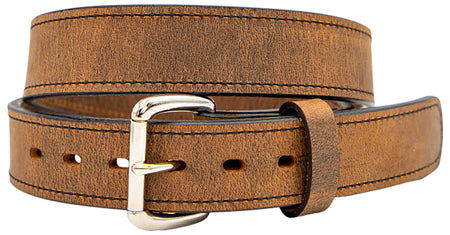 Versacarry Classic Carry Leather Belt Brown 44" Nickel Buckle 7-Hole Adjustment