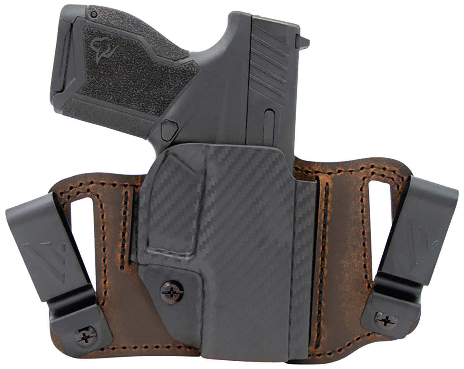 Versacarry INS201G19 Insurgent Deluxe IWB/OWB Holster Brown Polymer Fits Glock 19 RH