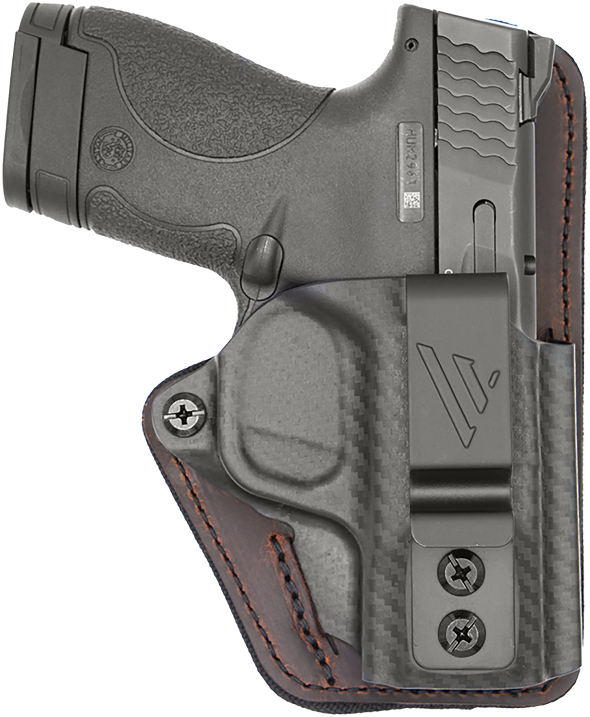Versacarry CFC211SHD Comfort Flex Custom IWB Holster Brown Polymer Fits S&W M&P Shield RH