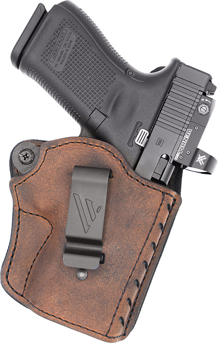 Versacarry Comfort Flex Deluxe IWB Holster Size 03 Brown Leather Belt Clip RH