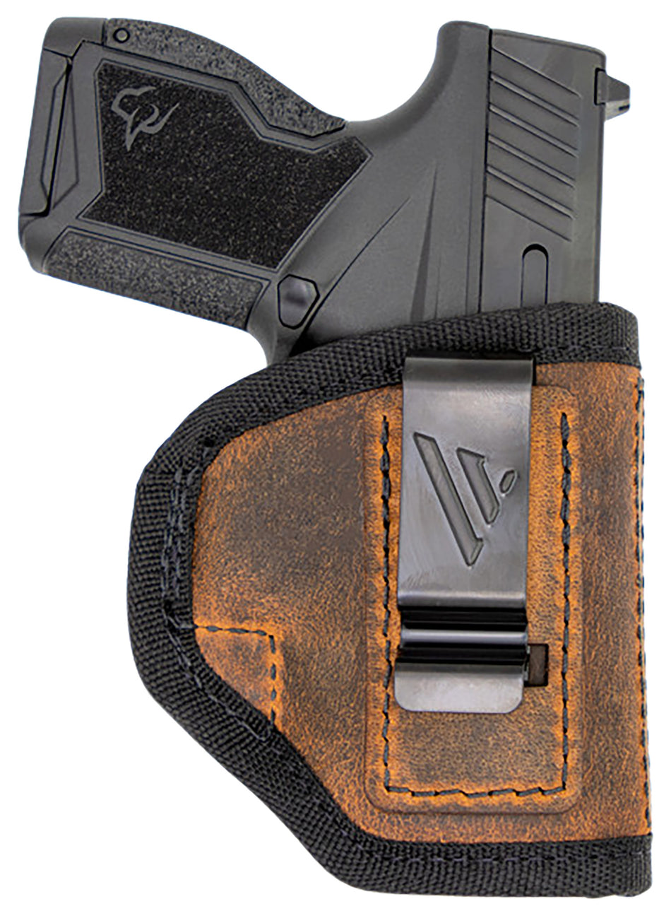 Versacarry Ranger IWB Holster Size 04 Brown Water Buffalo Leather Belt Clip