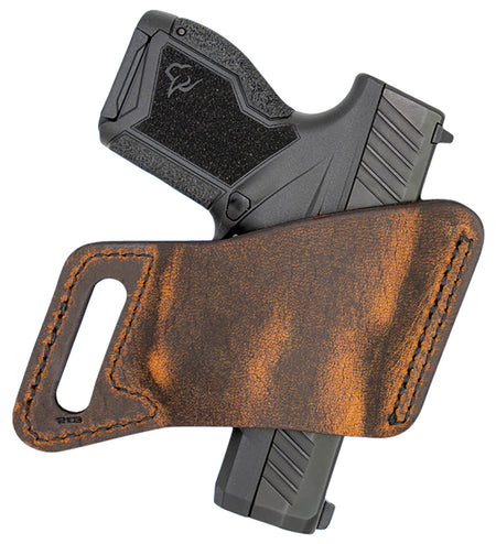 Versacarry Arma OWB Holster Size 04 Brown Water Buffalo Leather Belt Slide