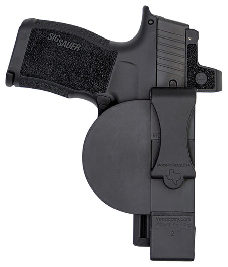 Versacarry ZeroBulk IWB Holster Size Small Black Resin Clip 3.50" Barrel Ambidextrous