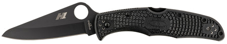 Spyderco C91PBBK2 Pacific Salt 2 3.78" Plain Drop Point H2 Steel Black Blade Black Textured FRN Handle w/ Clip