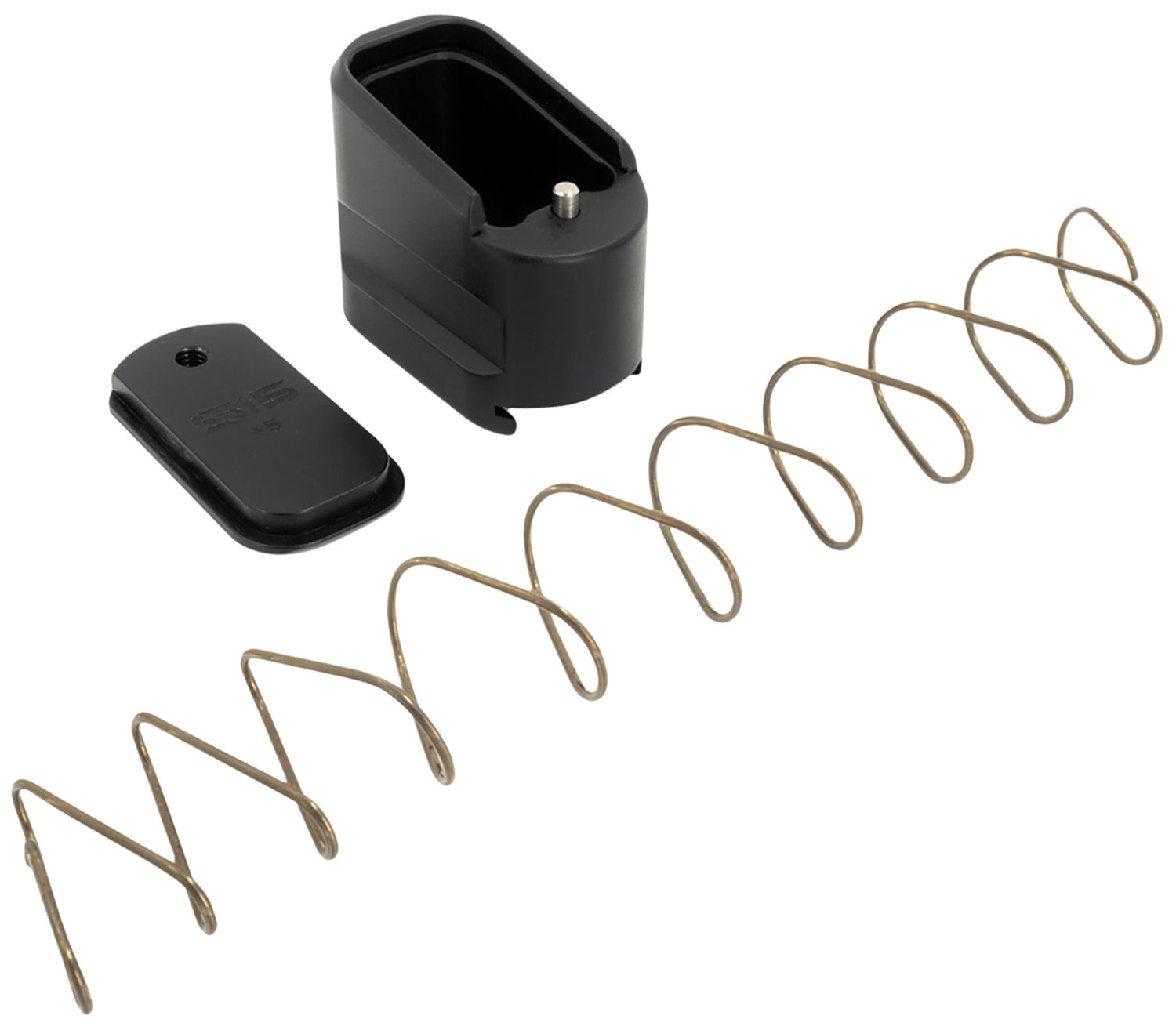 Shield Arms S15 Magazine Extension 5rd Black Anodized Aluminum for Shield Arms S15