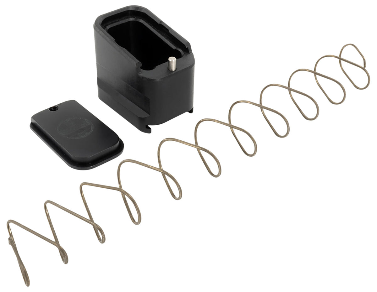 Shield Arms Glock 19/23 Magazine Extension +5 Rounds, Black Anodized Aluminum