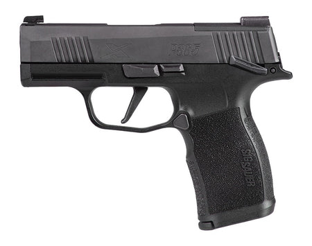 Sig Sauer 365X9BXR3PMS P365X Micro-Compact 9mm Luger 12+1, 3.10" Black Steel Barrel, Black Nitron Optic Ready/Serrated Stainless Steel Slide, Black Stainless Steel Frame w/Beavertail & Picatinny Rail