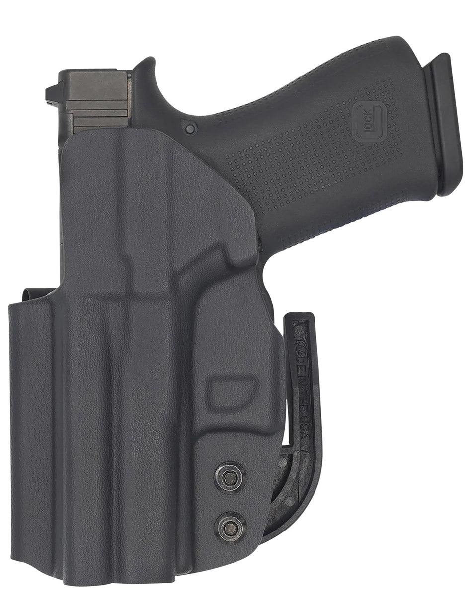 C&G Holsters 0062100 Inside Waistband Covert Holster Black Kydex Fits Glock 43 and 43X