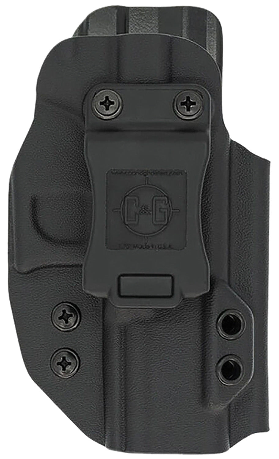C&G Holsters 0526100 Inside Waistband Covert Holster Black Kydex Fits Smith & Wesson Shield 9mm/40