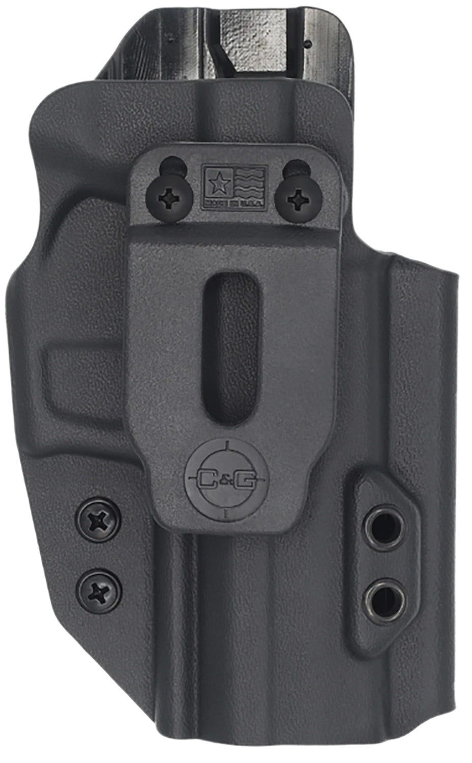 C&G Holsters 0288100 Inside Waistband Covert Holster Black Kydex Fits Sig P320 Compact