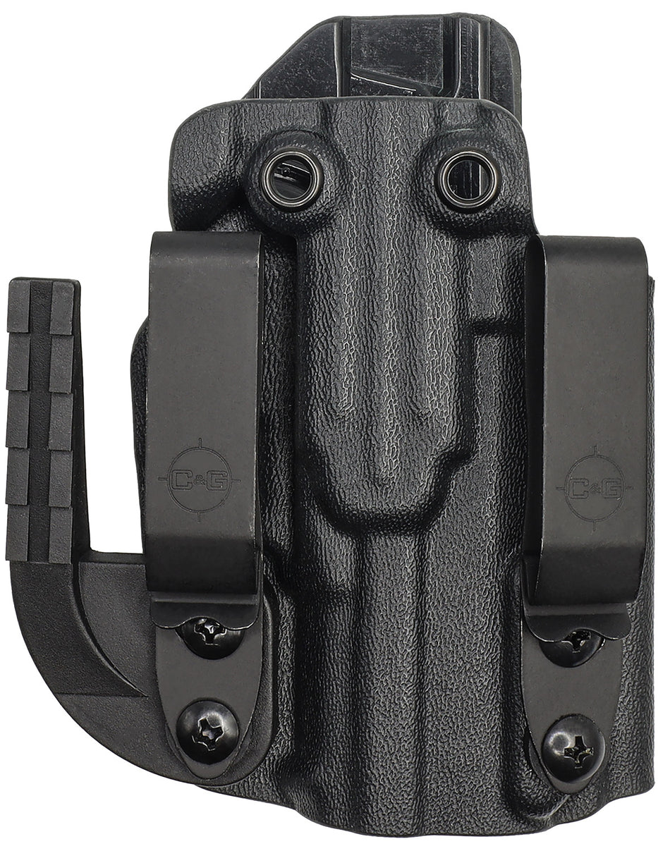 C&G Holsters 0258100 Inside Waistband Covert Holster Black Kydex Fits Sig P365