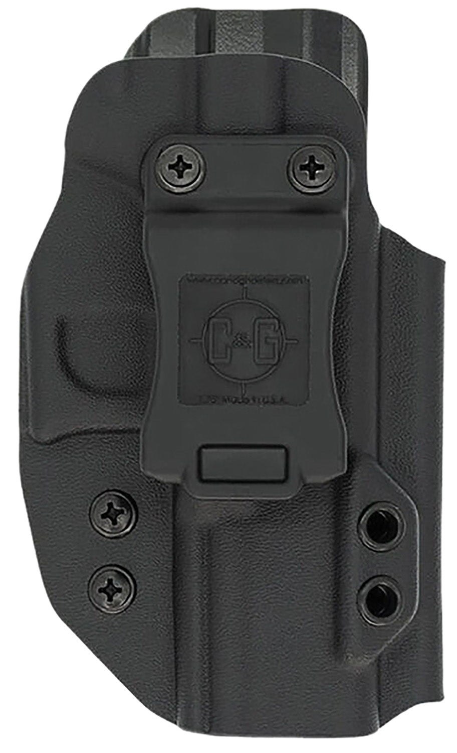 C&G Holsters 1864100 Inside Waistband Covert Holster Black Kydex Fits 1911 3.5" Barrel Right Hand
