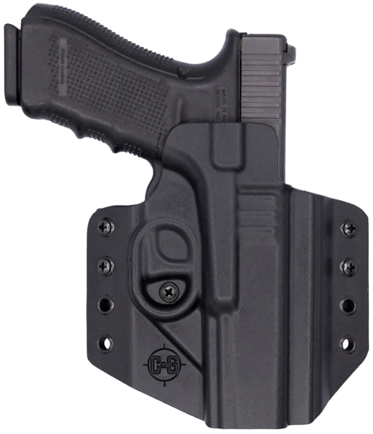 C&G Holsters 0000100 OWB Covert Kydex Belt Loop Holster Glock 17/22/47