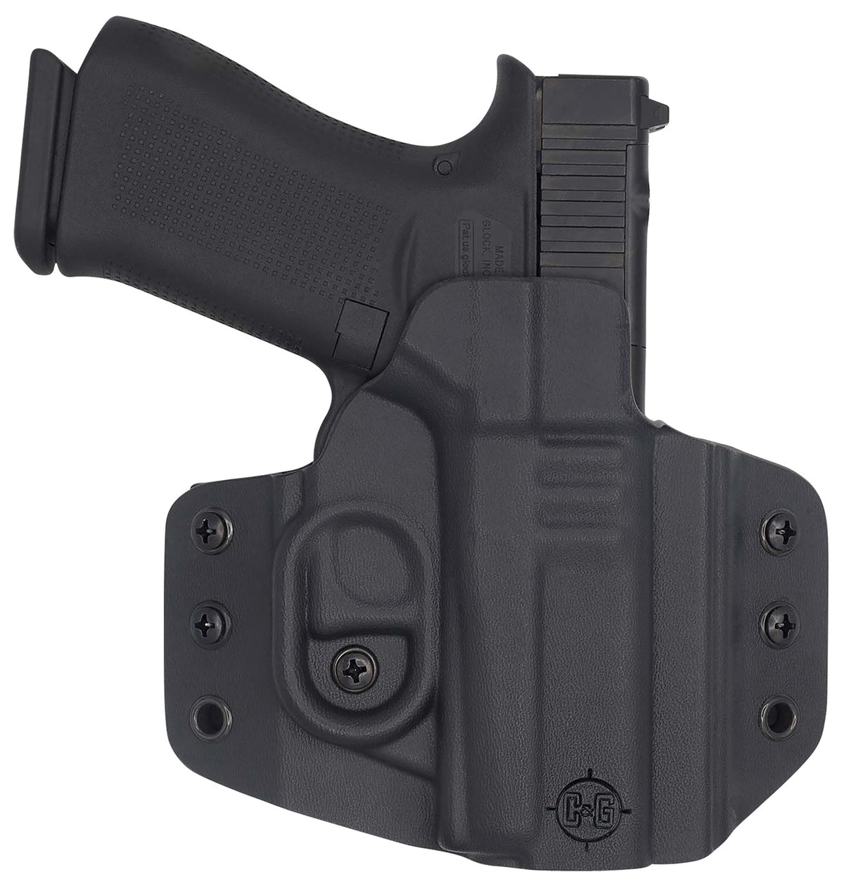 C&G Holsters 0060100 OWB Covert Kydex Belt Loop Holster Glock 43/43X/MOS