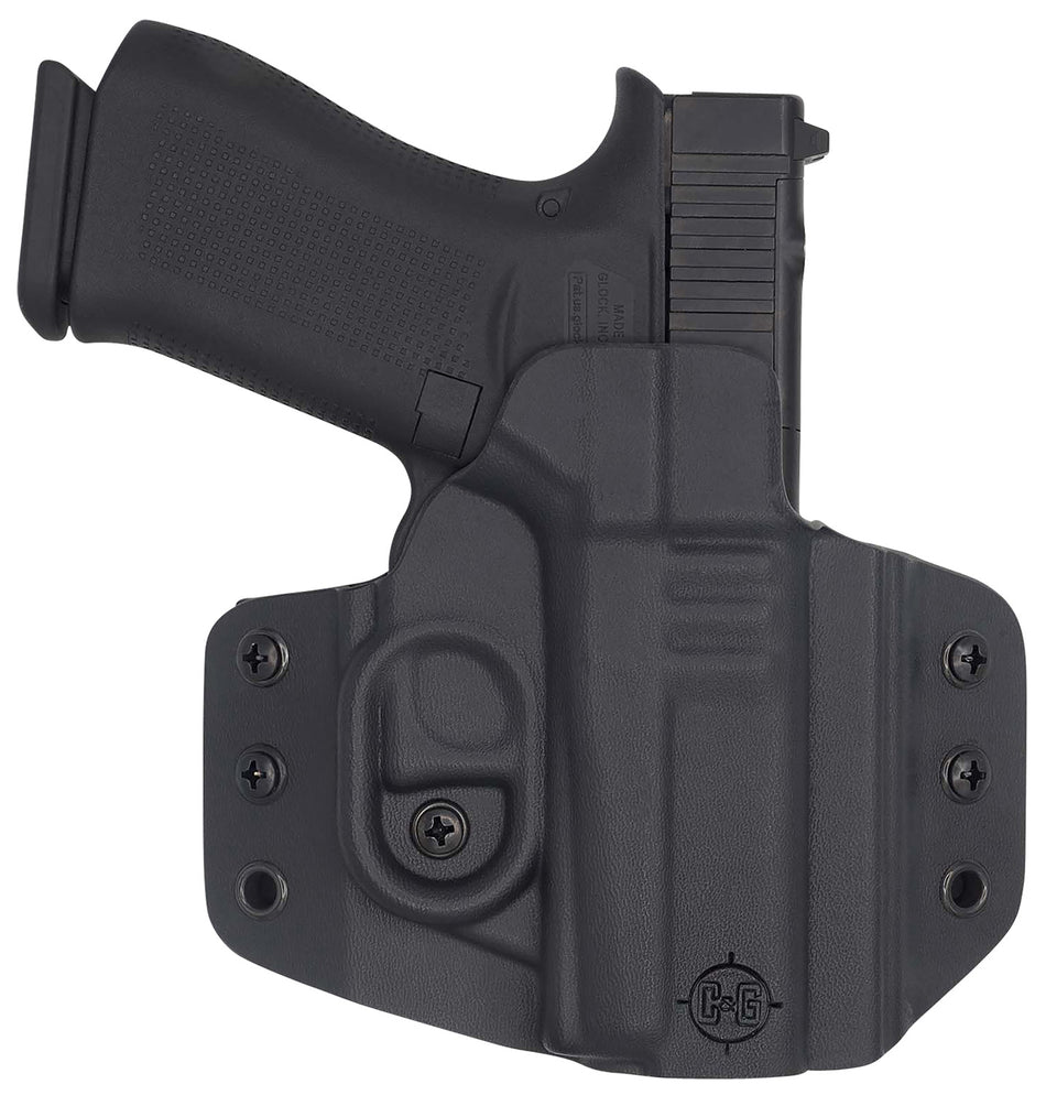 C&G Holsters 0060100 OWB Covert Kydex Belt Loop Holster Glock 43/43X/MOS