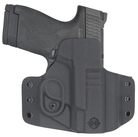 C&G Holsters 0524100 OWB Covert Kydex Belt Loop Holster M&P Shield 9/40 3.1"