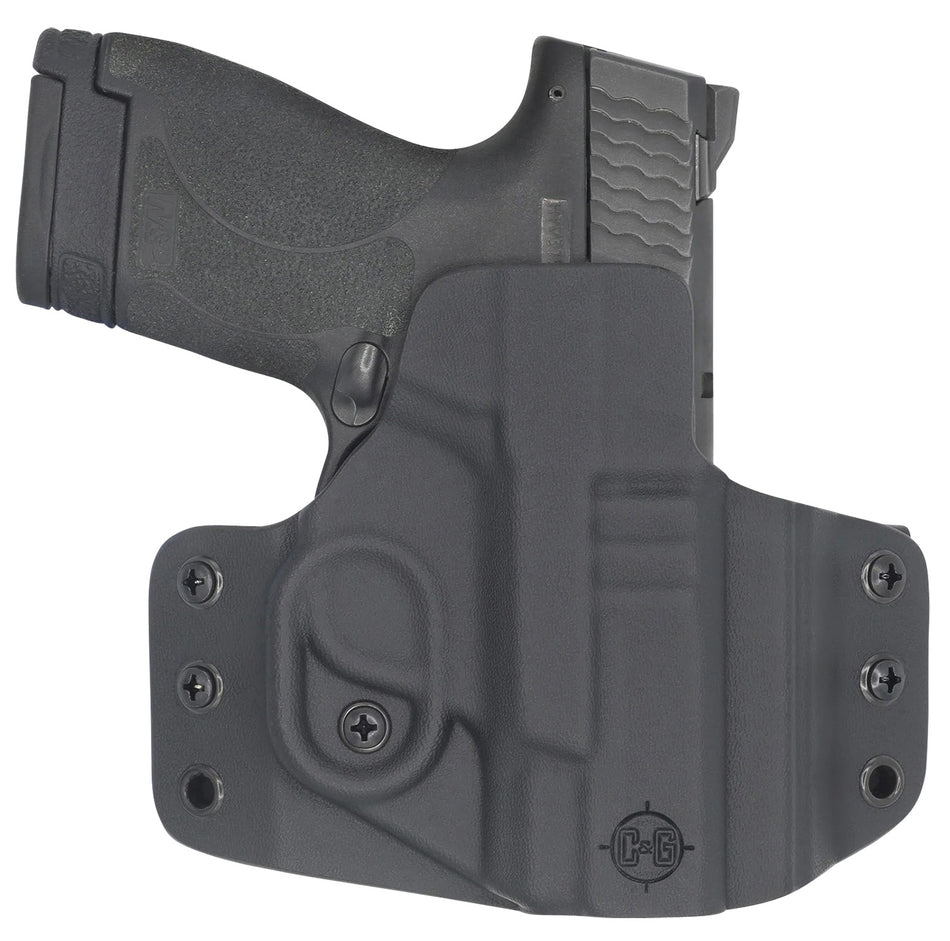 C&G Holsters 0524100 OWB Covert Kydex Belt Loop Holster M&P Shield 9/40 3.1"