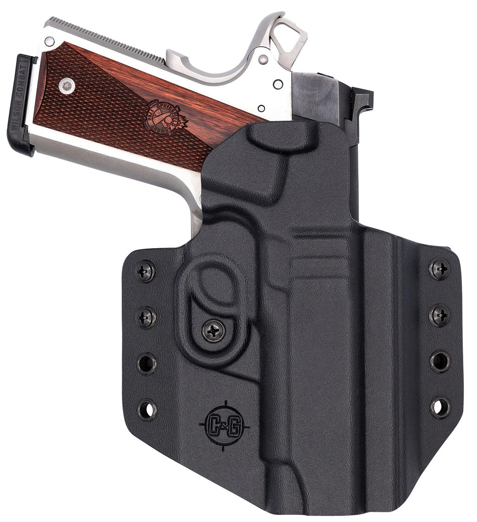 C&G Holsters 1856100 OWB Covert Kydex Belt Loop Holster 1911 4.25" Wilson EDC X9 RH