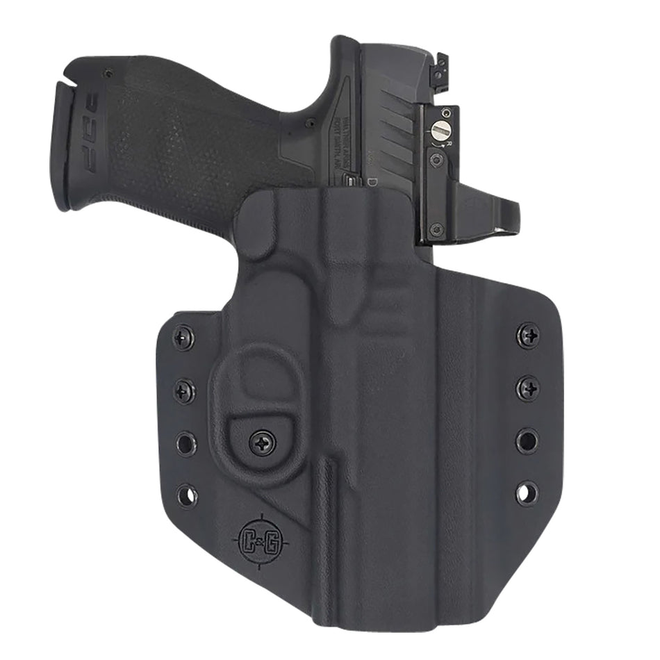 C&G Holsters Covert OWB Black Kydex Holster Walther PDP 4.5" Belt Loop Right Hand