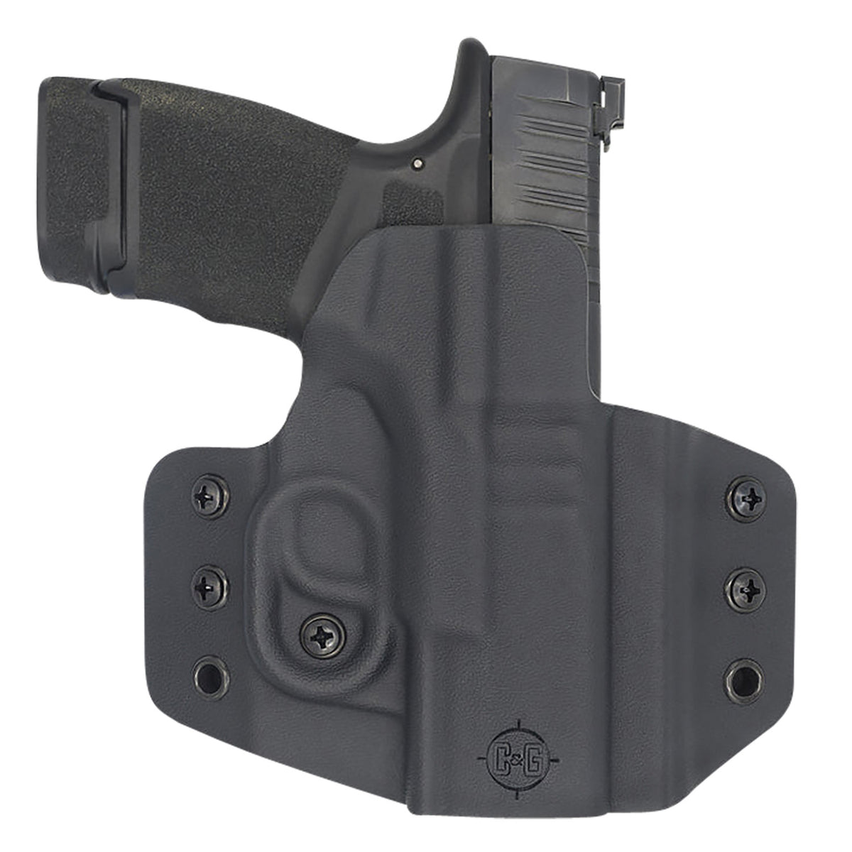 C&G Holsters Covert OWB Black Kydex Holster for Springfield Hellcat Belt Loop RH