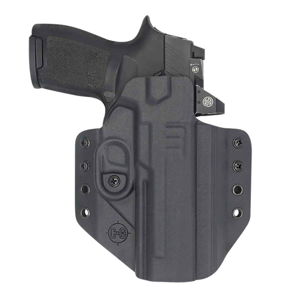 C&G Holsters Covert OWB Black Kydex Holster for Sig P320 M17/X5 Belt Loop RH