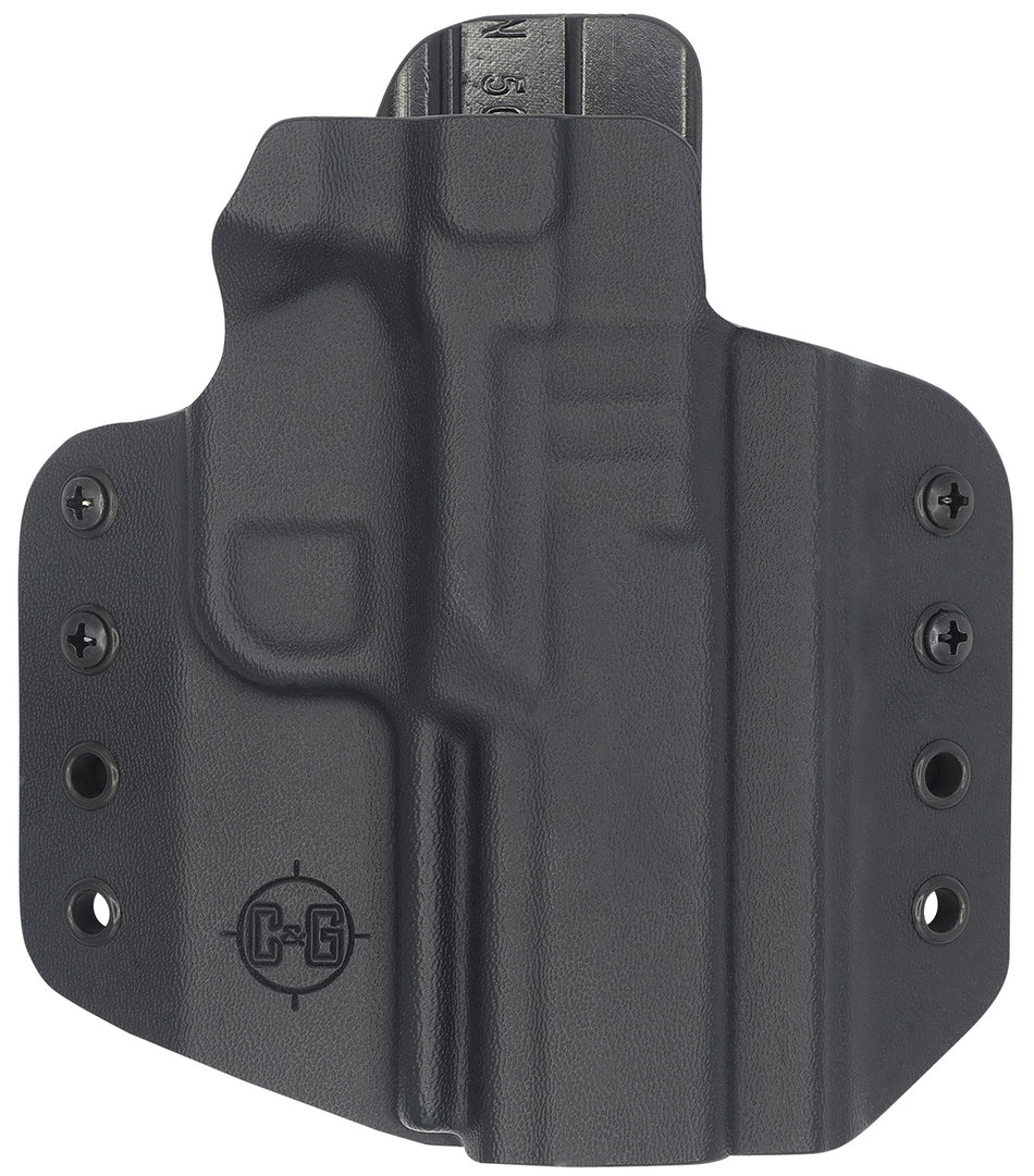 C&G Holsters Covert OWB Black Kydex Holster for FN 509/Tactical Belt Loop RH