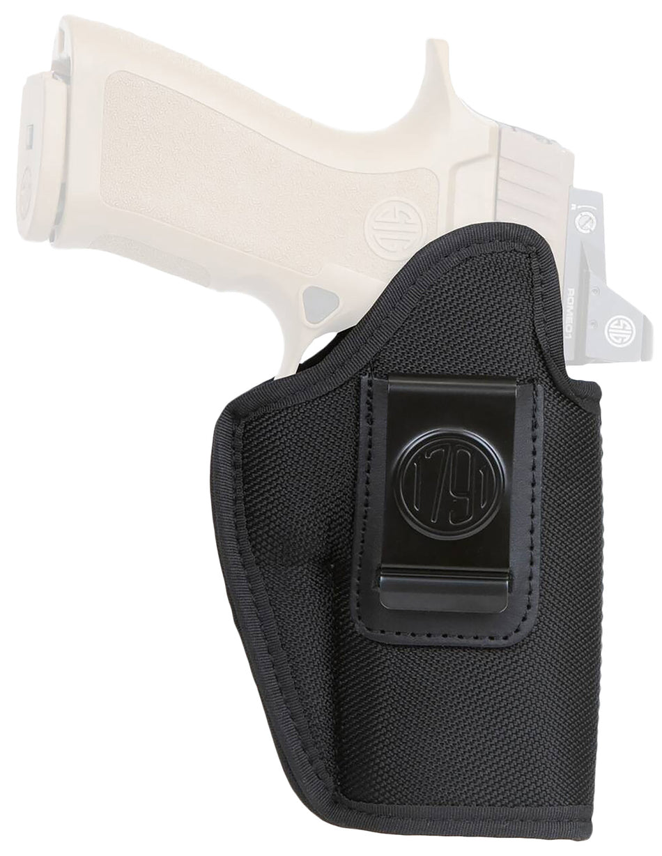 1791 Gunleather PNIWB5BLKR Premium Nylon IWB Size 05 Black Belt Clip Right Hand Fits Glock 29 30