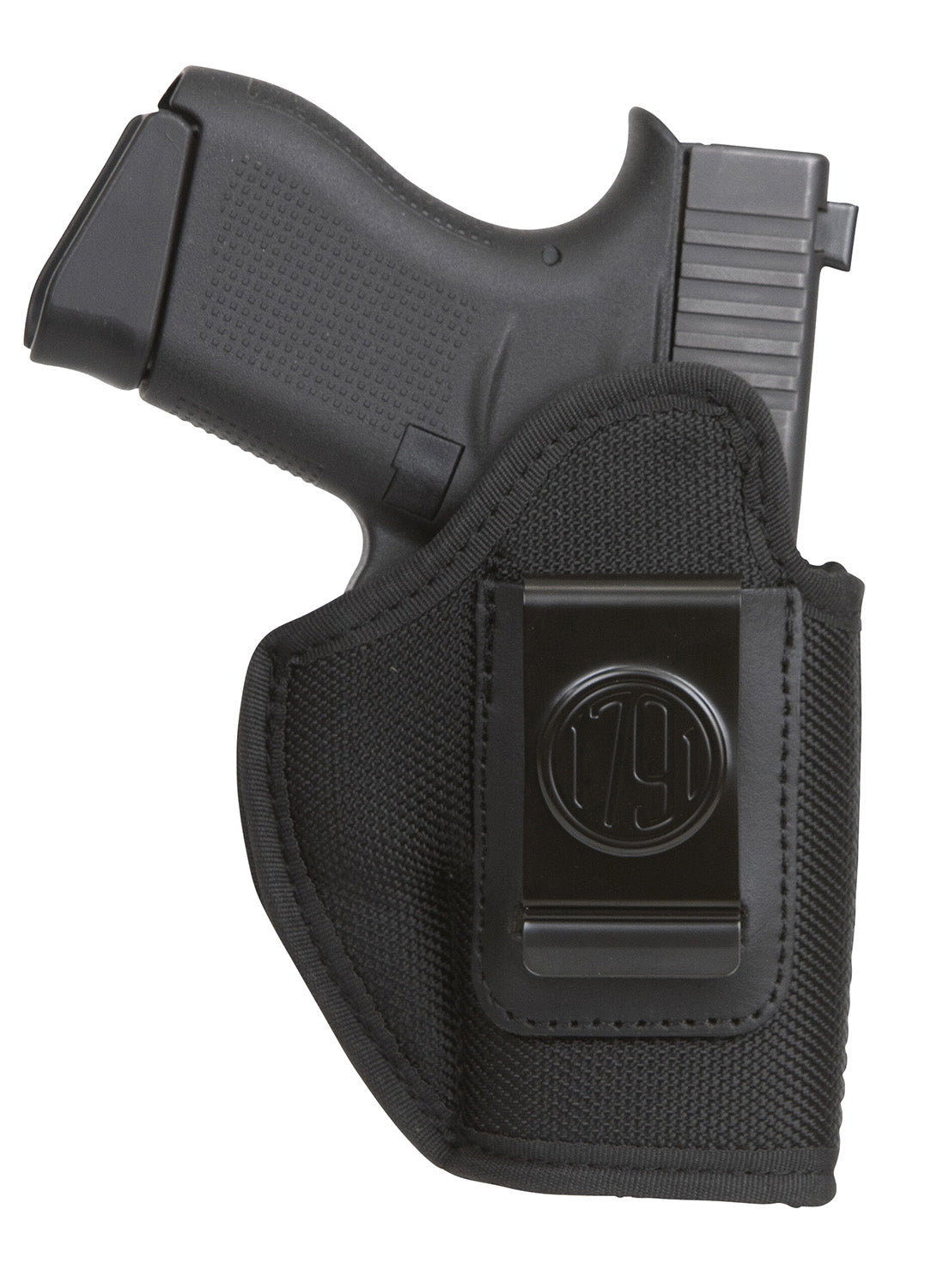 1791 Gunleather PNIWB3BLKL Premium Nylon IWB Size 03 Black Clip-On Left Hand Fits Sig P365 P365X