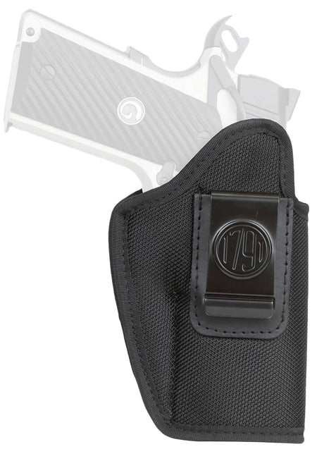 1791 Gunleather PNIWB4BLKL Premium Nylon IWB Size 04 Black Clip-On Left Hand Fits Glock 19 CZ 75