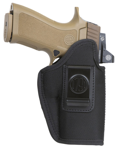 1791 Gunleather PNIWB5BLKL Premium Nylon IWB Size 05 Black Clip-On Left Hand Fits Glock 29 30
