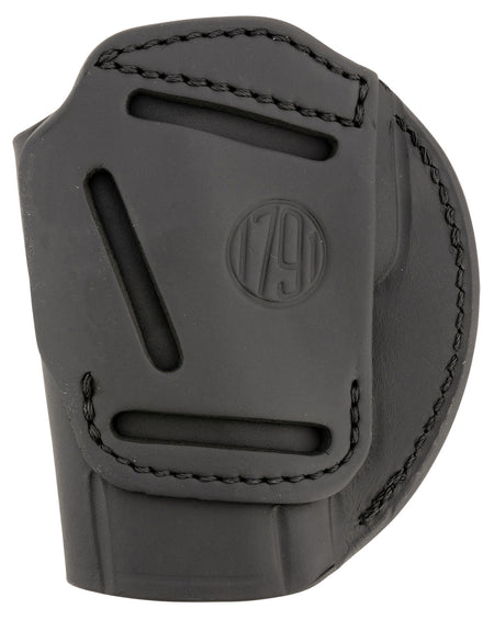 1791 Gunleather 3WH6SBLA 3-Way Concealment Holster Size 06 Stealth Black Leather Belt Loop Ambidextrous