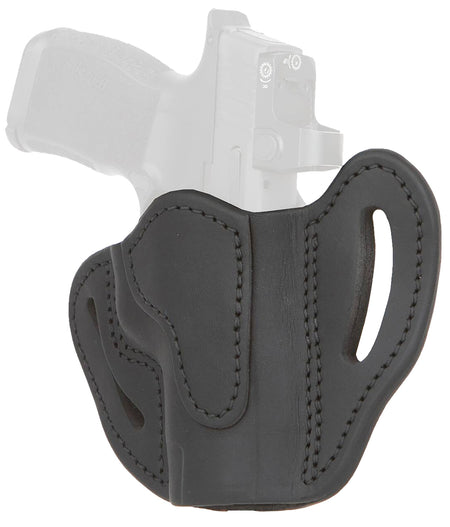 1791 Gunleather ORBHCMAXSBLR Optic Ready Belt Holster Compact Max Stealth Black Leather - P365XL/Glock 48 RH