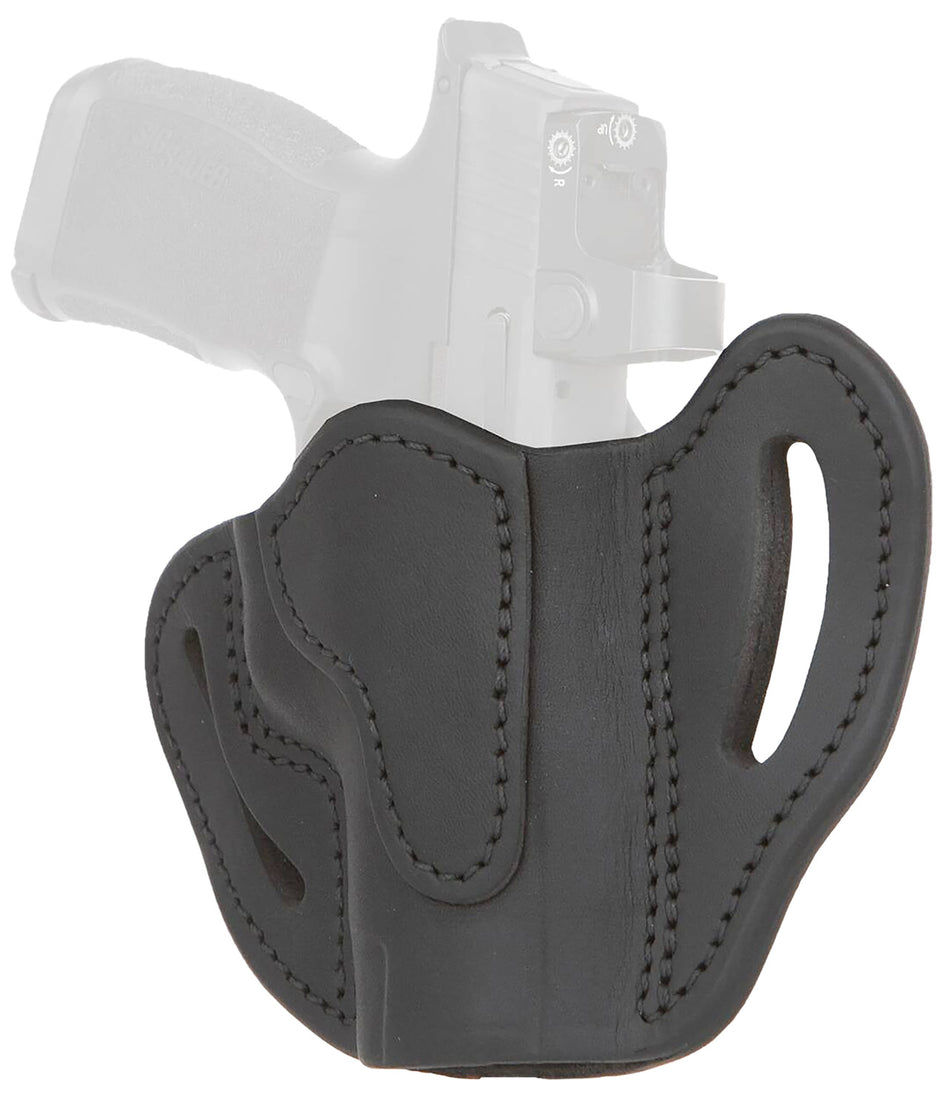 1791 Gunleather ORBHCMAXSBLR Optic Ready Belt Holster Compact Max Stealth Black Leather - P365XL/Glock 48 RH