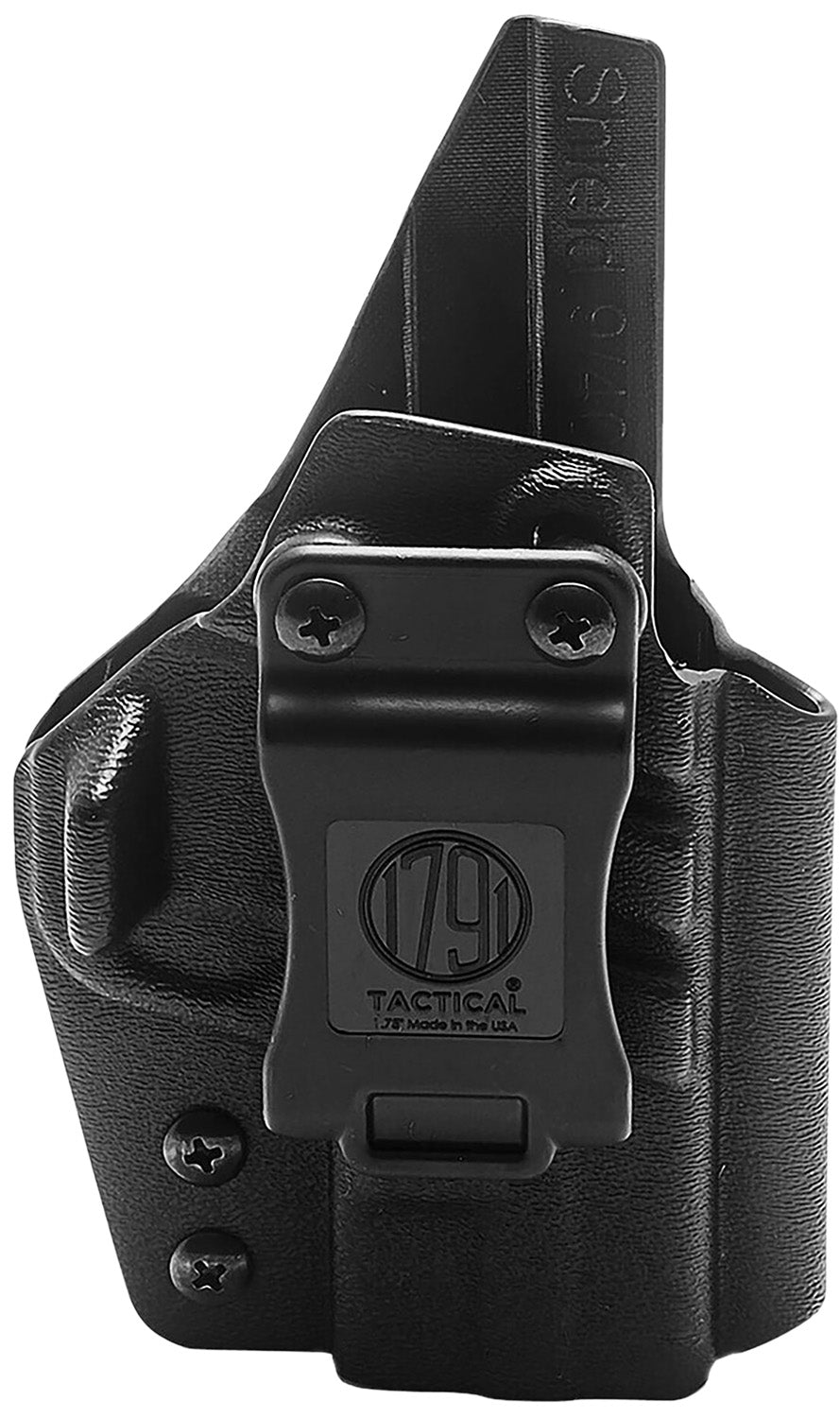 1791 Gunleather TACIWBG2CG3BLKR Tactical Kydex IWB Black Belt Clip Holster - Taurus G2C/G3 RH