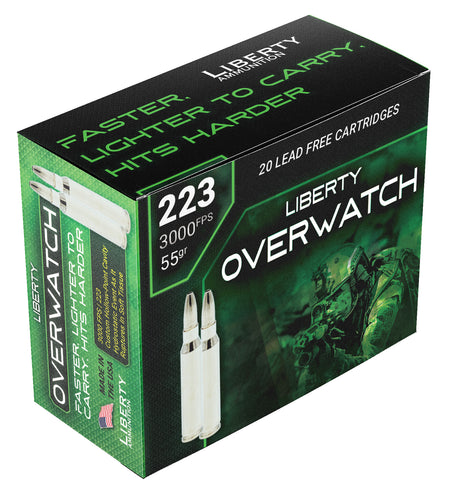 Liberty Ammunition .223 Remington LAOW223553000 OverWatch Fragmenting Hollow Point 55 Grain