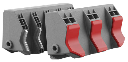Real Avid AVSFJPF Reversible Tube-Fit Smart-Jaws Sleeves Gray/Red Rubber Overmold Steel Side