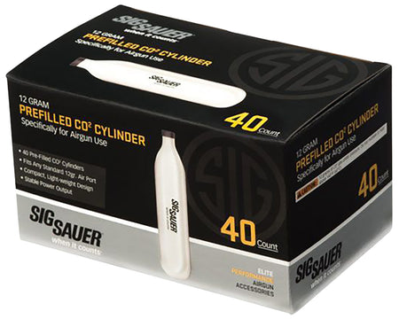 Sig Sauer AC1240 12g CO2 Cartridges for Airguns 40-Count Box