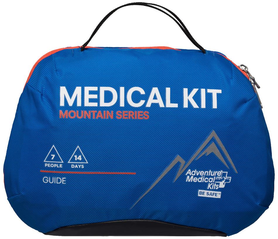 AMK Mountain Guide Wilderness First Aid Kit with QuikClot and C-Splint - Blue