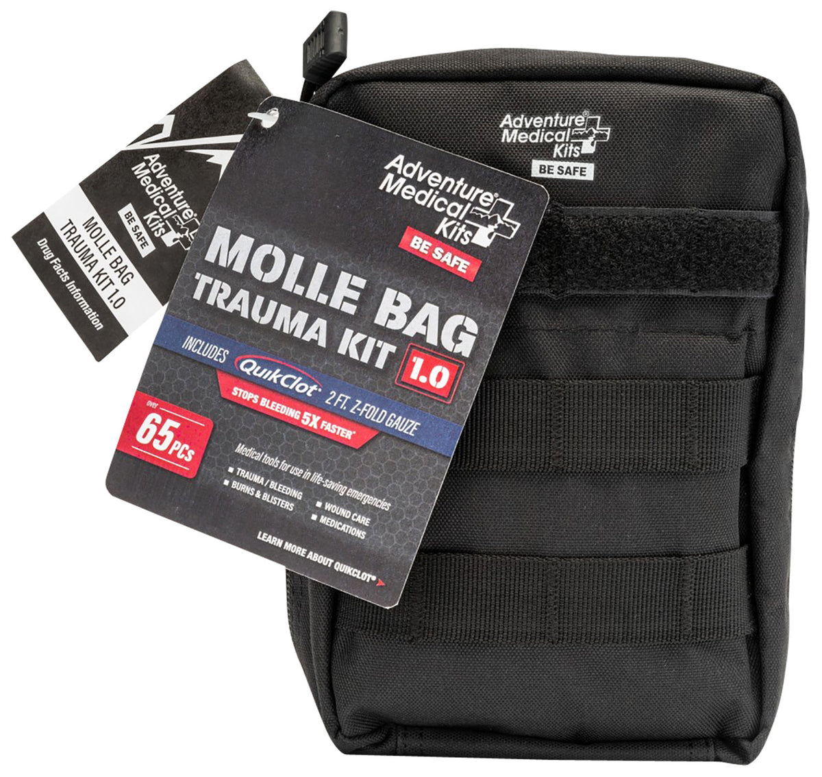 AMK MOLLE Bag Trauma Kit 1.0 Tactical Field First Aid Kit - Black