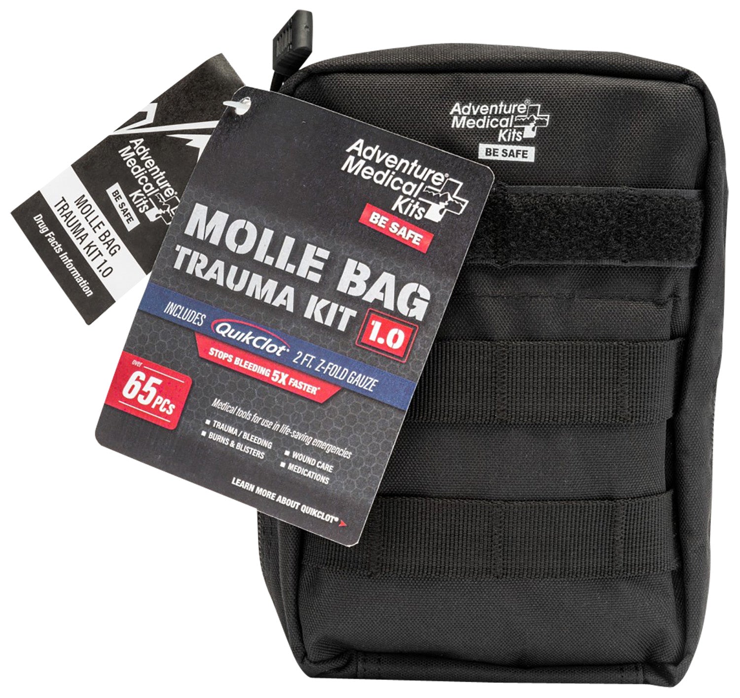 AMK MOLLE Bag Trauma Kit 1.0 Tactical Field First Aid Kit - Black