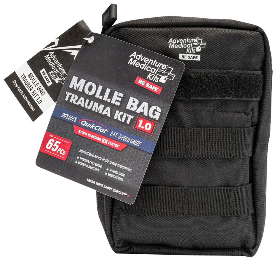 AMK MOLLE Bag Trauma Kit 1.0 Tactical Field First Aid Kit - Black