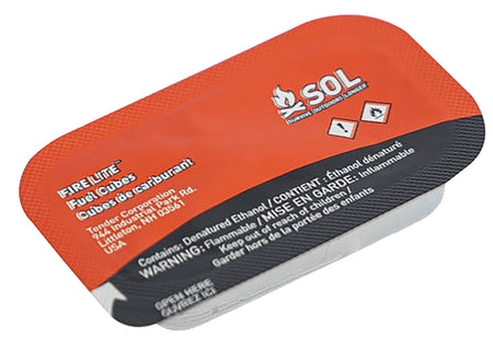 SOL 01401239 Fire Lite Waterproof Windproof Fuel Cubes 4 Packs of 12 Cubes