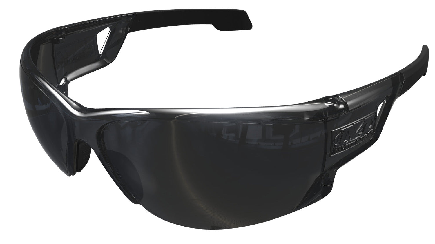 Mechanix Wear Vision Type-N OSFA Anti-Scratch Smoke Lens Safety Eyewear Black Frame