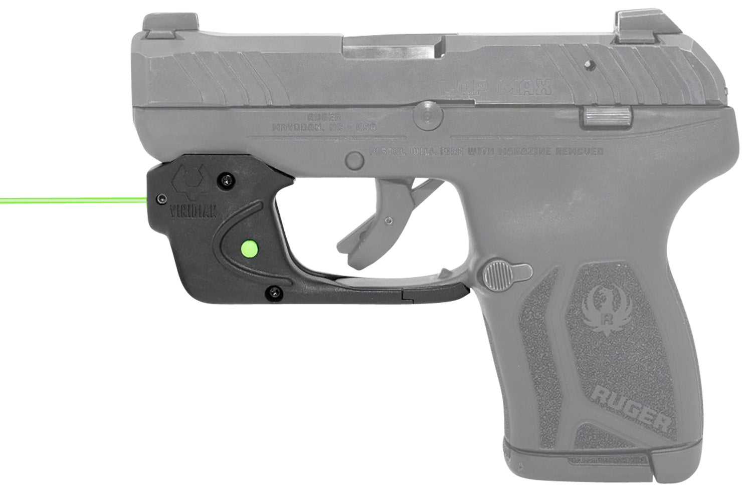 Viridian 912-0071 Ruger LCP MAX E-Series Green Laser Sight Black